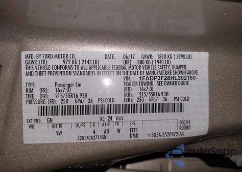2017 Ford Focus Se from USA, damaged, VIN 1FADP3F28HL302160